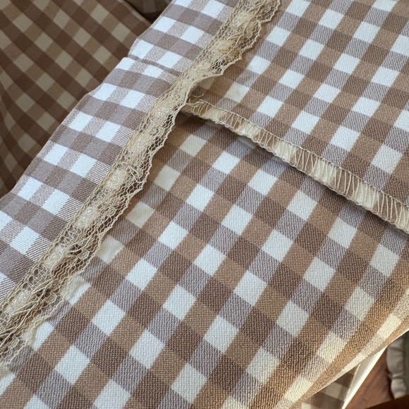 J. Mclaughlin NEW Tan Paulson Gingham Sleeveless Dress Plaid size 14 - Picture 13 of 16